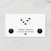 Beruflich Sound Engineer Music DJ Controller Visitenkarte (Vorderseite)