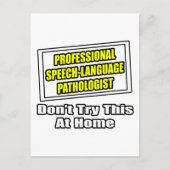 Beruflich-sprachlicher Pathologe...Joke Postkarte (Vorderseite)