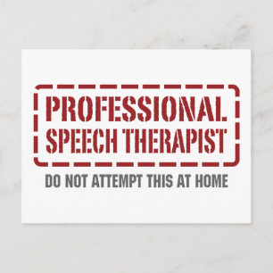 Beruflich-Sprechtherapeut Postkarte