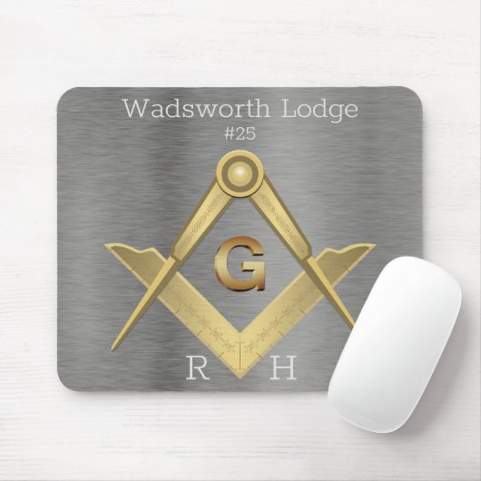 Beruflich Square und Compass Masonic Mousepad (Mit Mouse)