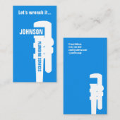 Beruflich stehen Sie heraus Klempnerart Visitenkarte (Vorne/Hinten)