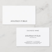 Beruflich Stilvoll Sleek Modernes Schlichtes Elega Visitenkarte (Vorne/Hinten)