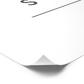 Beruflich Styliertes Monogramm rot/grau Poster (Ecke)