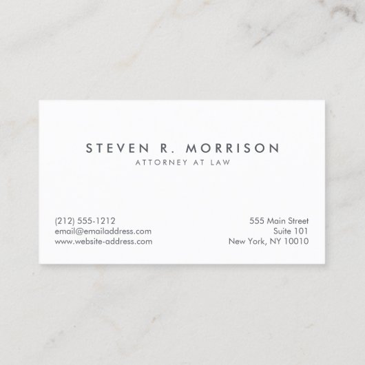 Beruflich Styliertes Monogramm rot/grau Visitenkarte (Rückseite)