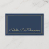 Beruflich Stylischer Name für Monogramm-Skripte Go Visitenkarte (Vorderseite)