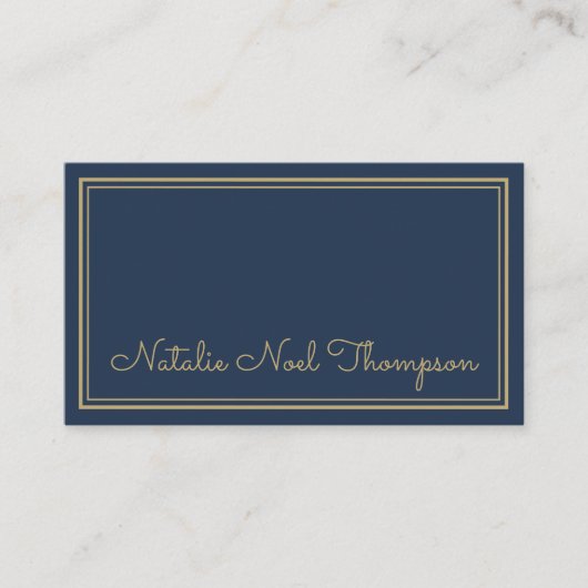 Beruflich Stylischer Name für Monogramm-Skripte Go Visitenkarte (Vorderseite)