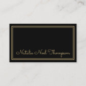 Beruflich Stylischer Name für Monogramm-Skripte Go Visitenkarte (Vorderseite)