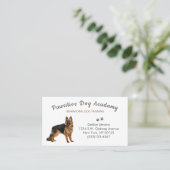 Beruflich Tan German Shepherd Dog Training Visitenkarte (Stehend Vorderseite)