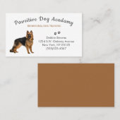 Beruflich Tan German Shepherd Dog Training Visitenkarte (Vorne/Hinten)