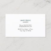 Beruflich texturierter Grüner Berater Visitenkarte (Rückseite)