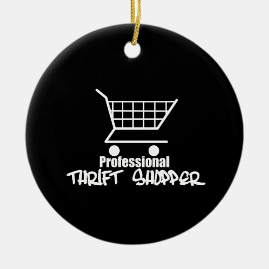Beruflich Thrift Shopper Keramik Ornament (Vorne)