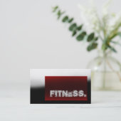 Beruflich Trainer Red Gray Business Card Visitenkarte (Stehend Vorderseite)