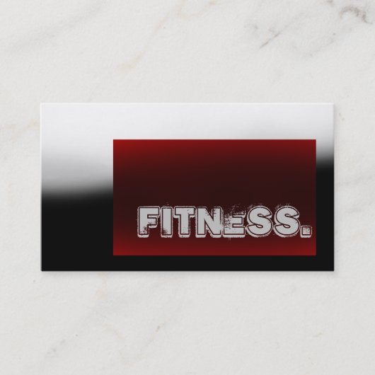 Beruflich Trainer Red Gray Business Card Visitenkarte (Vorderseite)
