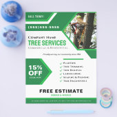 Beruflich Tree Services Business Flyer (Einzeln)