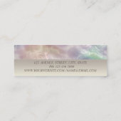 Beruflich Trendy Lotus Holographic Pearl Mini Visitenkarte (Rückseite)