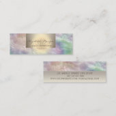 Beruflich Trendy Lotus Holographic Pearl Mini Visitenkarte (Vorne/Hinten)