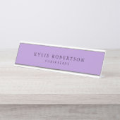 Beruflich Trendy Modernes, Schlichtes Minimalistis Schreibtischnamensplakette (Vorderseite )