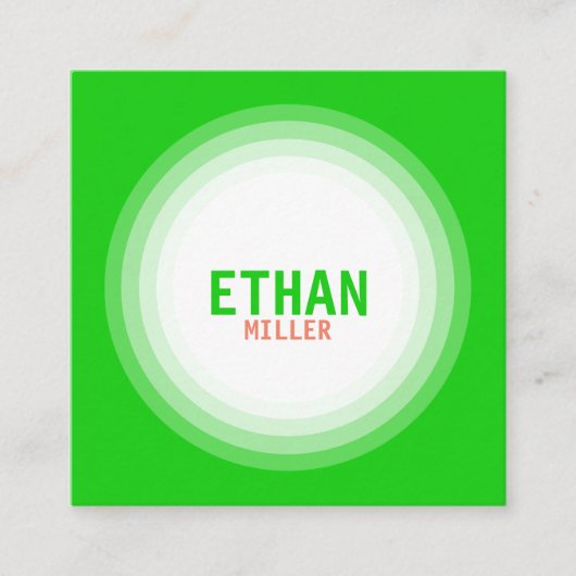 Beruflich und aktuell Persönlich Quadratische Visitenkarte (Vorderseite)