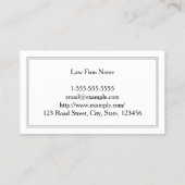 Beruflich und einfach, mit drei Linien an der Gren Visitenkarte (Rückseite)