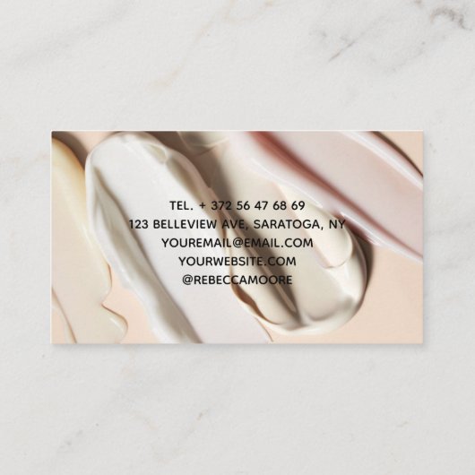 Beruflich und elegant für Brasilianer & Körperlieb Visitenkarte (Rückseite)