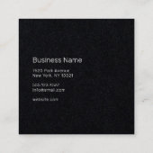 Beruflich - UNISEX Premium Quadratische Visitenkarte (Rückseite)