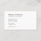 Beruflich - UNISEX Visitenkarte (Rückseite)