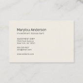 Beruflich - UNISEX Visitenkarte (Rückseite)