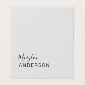 Beruflich - UNISEX Visitenkarten (Außenseite Aufgefaltet)