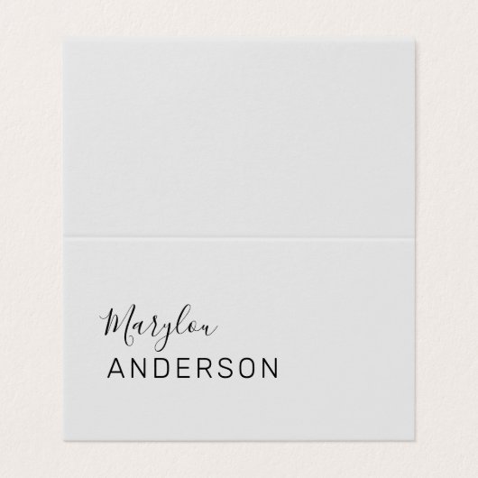 Beruflich - UNISEX Visitenkarten (Außenseite Aufgefaltet)