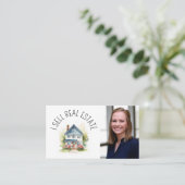 Beruflich verkaufe ich echtes Anwesen Visitenkarte (Stehend Vorderseite)