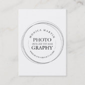 Beruflich verminderte Fotografie Visitenkarte (Vorderseite)