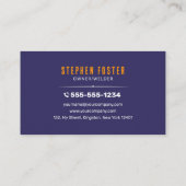 Beruflich verschweißte Industrie-Metallfabrikate Visitenkarte (Rückseite)