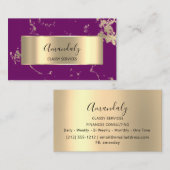 Beruflich VIP Gold Abstrakt Marble Rosa Berry Visitenkarte (Vorne/Hinten)