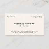 Beruflich Visitenkarte (Vorderseite)