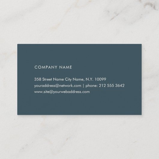 Beruflich Visitenkarte (Rückseite)