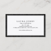 Beruflich Visitenkarte (Rückseite)