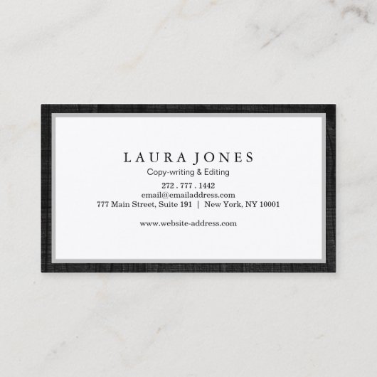 Beruflich Visitenkarte (Rückseite)