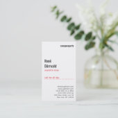 Beruflich Visitenkarte (Stehend Vorderseite)