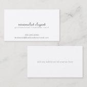 beruflich visitenkarte (Vorne/Hinten)