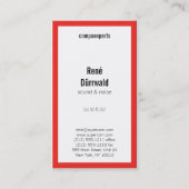 Beruflich Visitenkarte (Vorderseite)