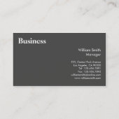 Beruflich - Visitenkarten Visitenkarte (Rückseite)