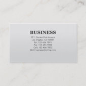 Beruflich - Visitenkarten Visitenkarte (Rückseite)