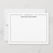 Beruflich Vom Schreibtisch des Namens Square Borde Mitteilungskarte (Vorderseite)