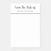 Beruflich vom Schreibtisch des Personalisierten Post-it Klebezettel (Vorderseite)