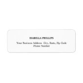 Beruflich-weiß Minimalistisch Schlicht kreativ (Vorne)