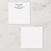 Beruflich-weiß Minimalistisch Schlicht kreativ Mitteilungskarte (Vorne/Hinten)