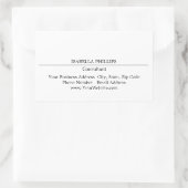 Beruflich-weiß Minimalistisch Schlicht kreativ Rechteckiger Aufkleber (Tasche)