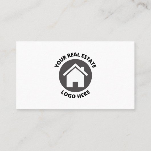 Beruflich Weiß reden wir über echtes Anwesen Visitenkarte (Rückseite)