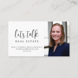Beruflich Weiß reden wir über echtes Anwesen Visitenkarte