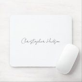 Beruflich-weiß-Schlicht-kreativ-Chic-Kalligrafie Mousepad (Mit Mouse)